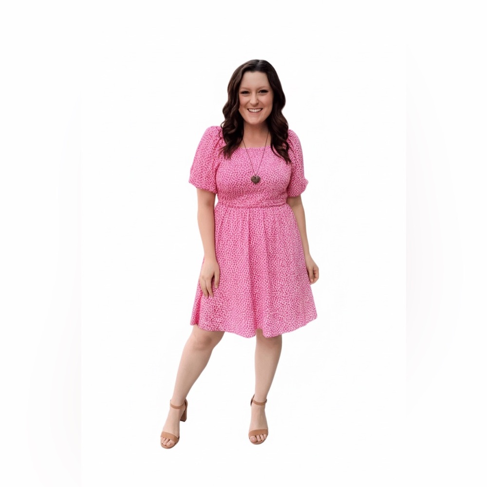 Medium • Alina Babydoll Nap Dress • Smocked Bodice • Bubble Sleeves • Floral - Picture 3 of 5